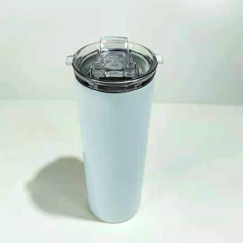 Sublimation 20oz Stainless Steel Skinny Tumbler with Handle & Lid